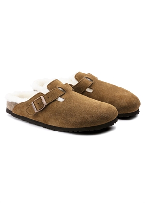 Boston Shearling LEVE sandal Mink Birkenstock 